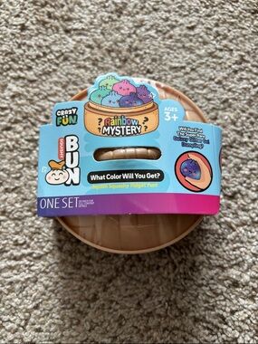 Dumpling Squishy Bun – TikTok‑Inspired Magic Glitter Rainbow | Tan Sensory Fidge